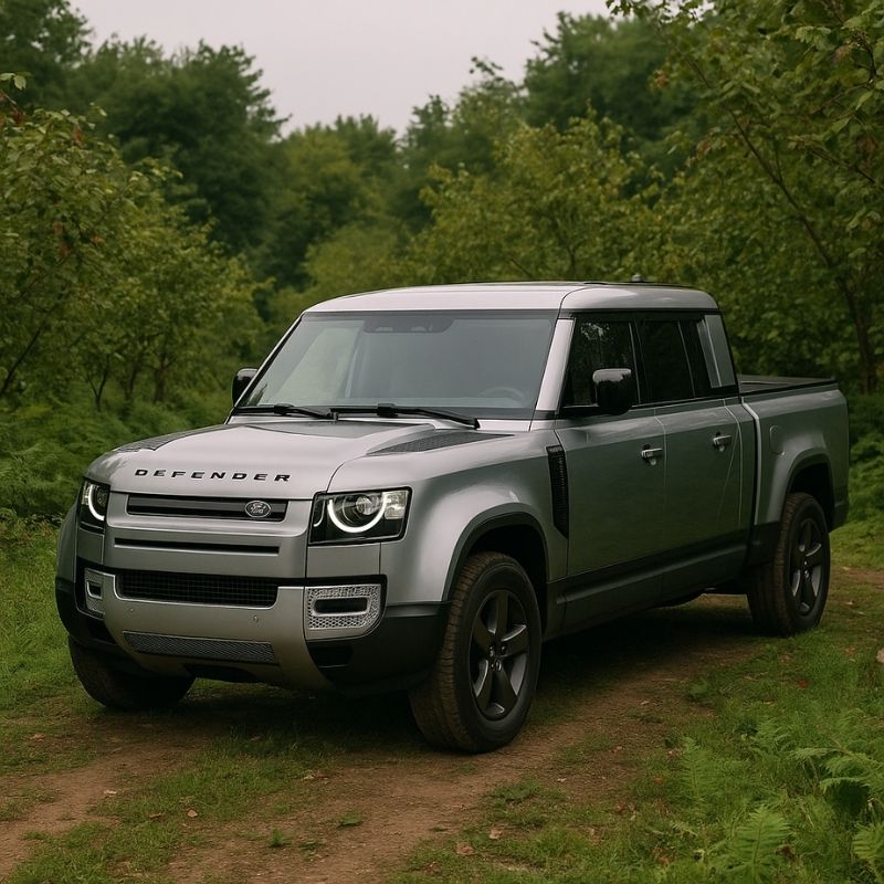 Land Rover yedek parça Ordu – Defender 130 fındık bahçesi fonunda