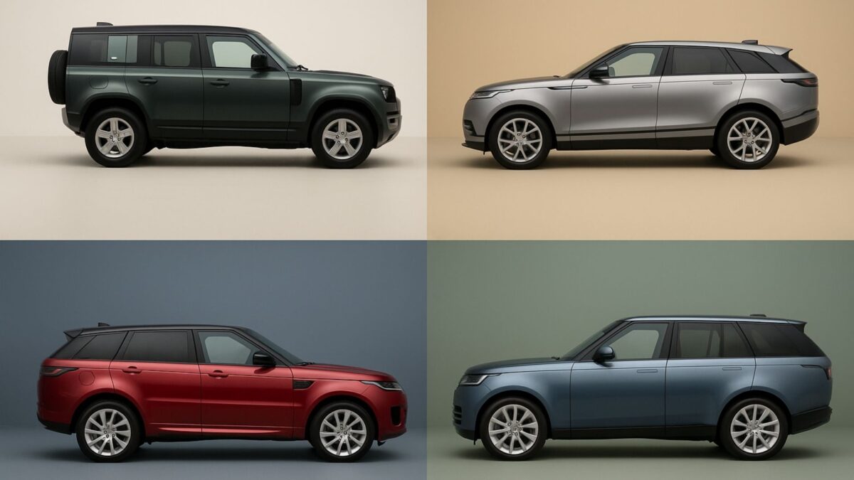 Land Rover yedek parça Eskişehir – Defender, Range Rover Velar, Range Rover Sport ve Range Rover yan profil stüdyo