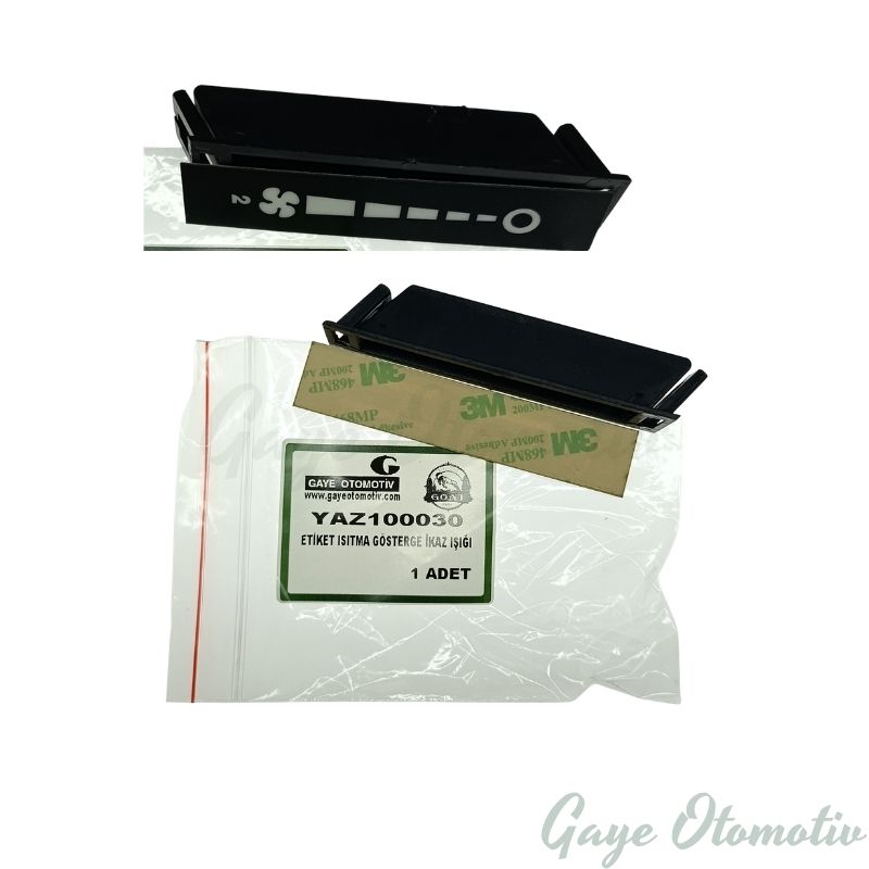 YAZ100030 kalorifer kumanda aydınlatması