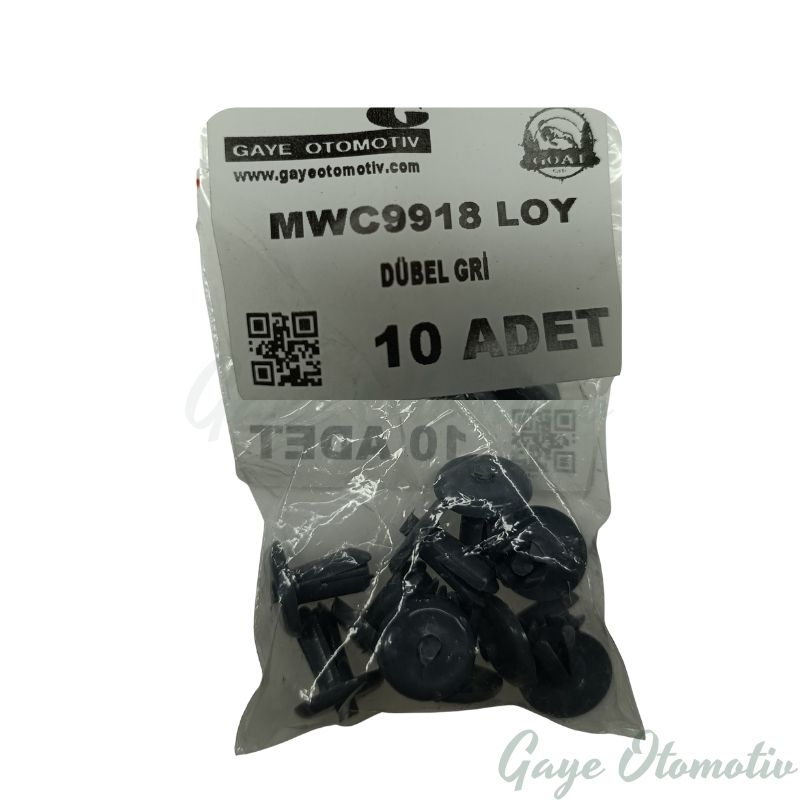 MWC9918LOY gri plastik dübel