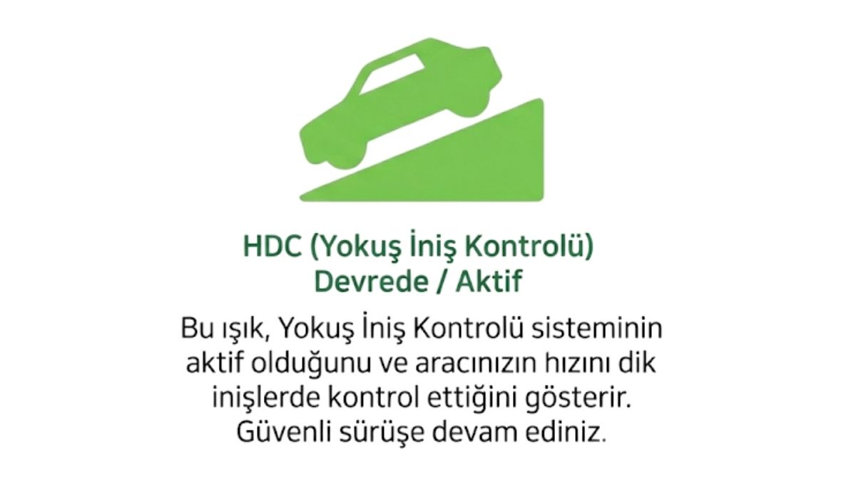 Freelander 1 HDC yeşil gösterge lambası