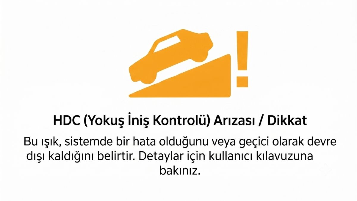 Freelander 1 HDC yokuş iniş kontrolü arıza lambası
