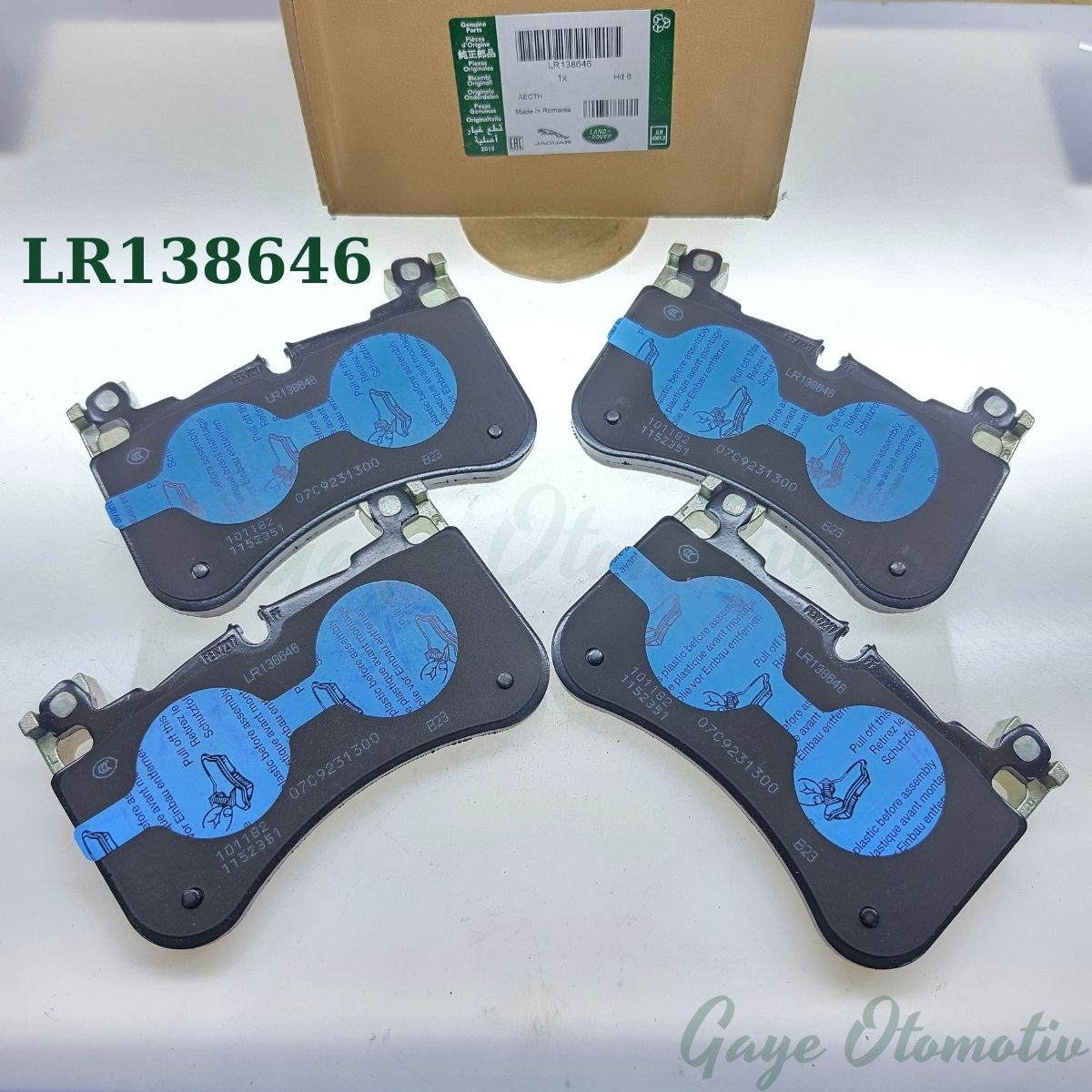 LR138646 Ön Fren Balatası